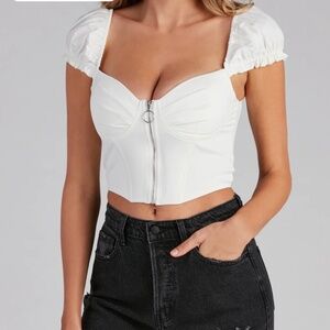 Sweet vibes corset crop top